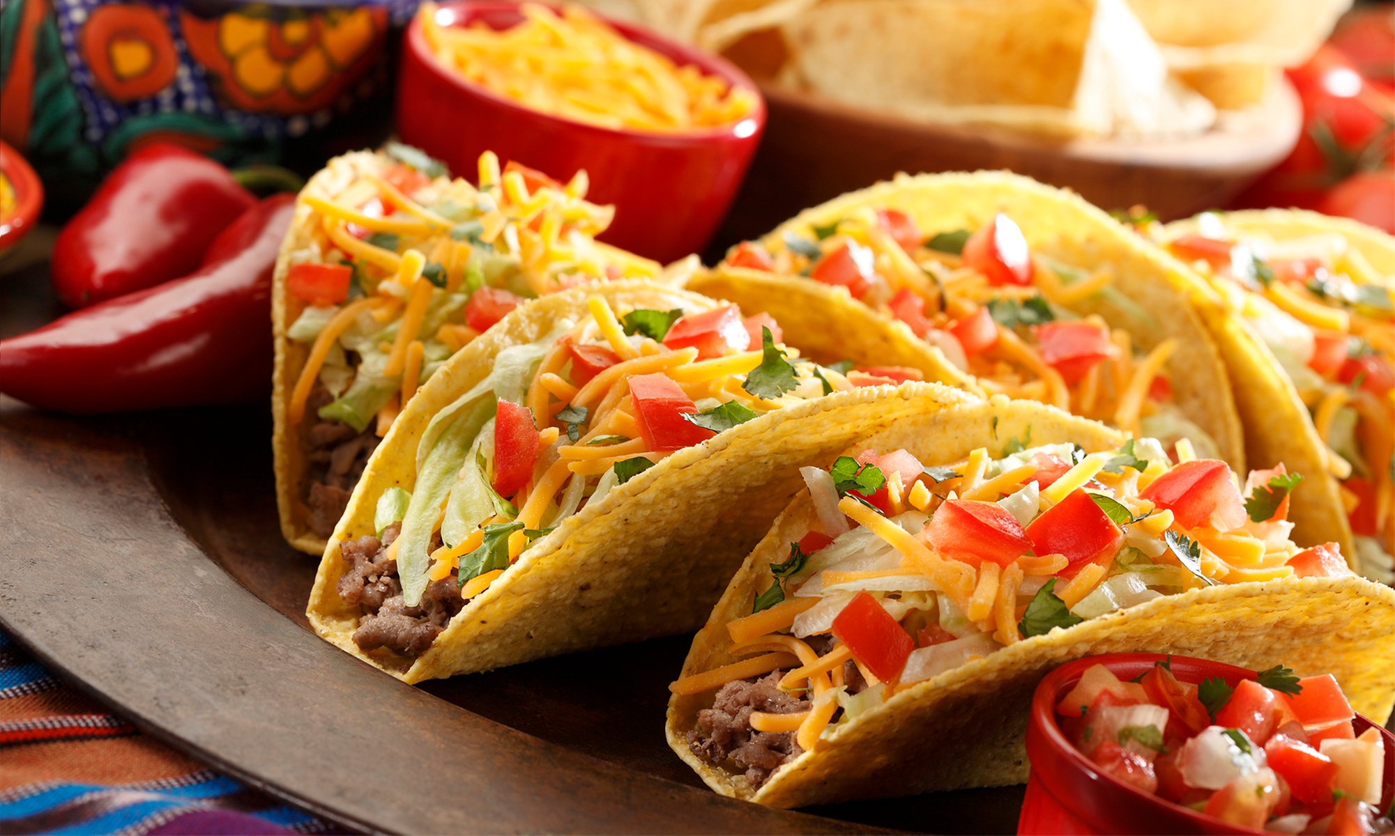 Taco-Zeit: Knackige Vielfalt für 2 oder 4 Personen am Alexanderplatz