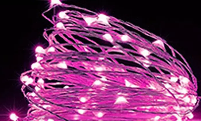 Up to 10m of 100 LED Button String Lights