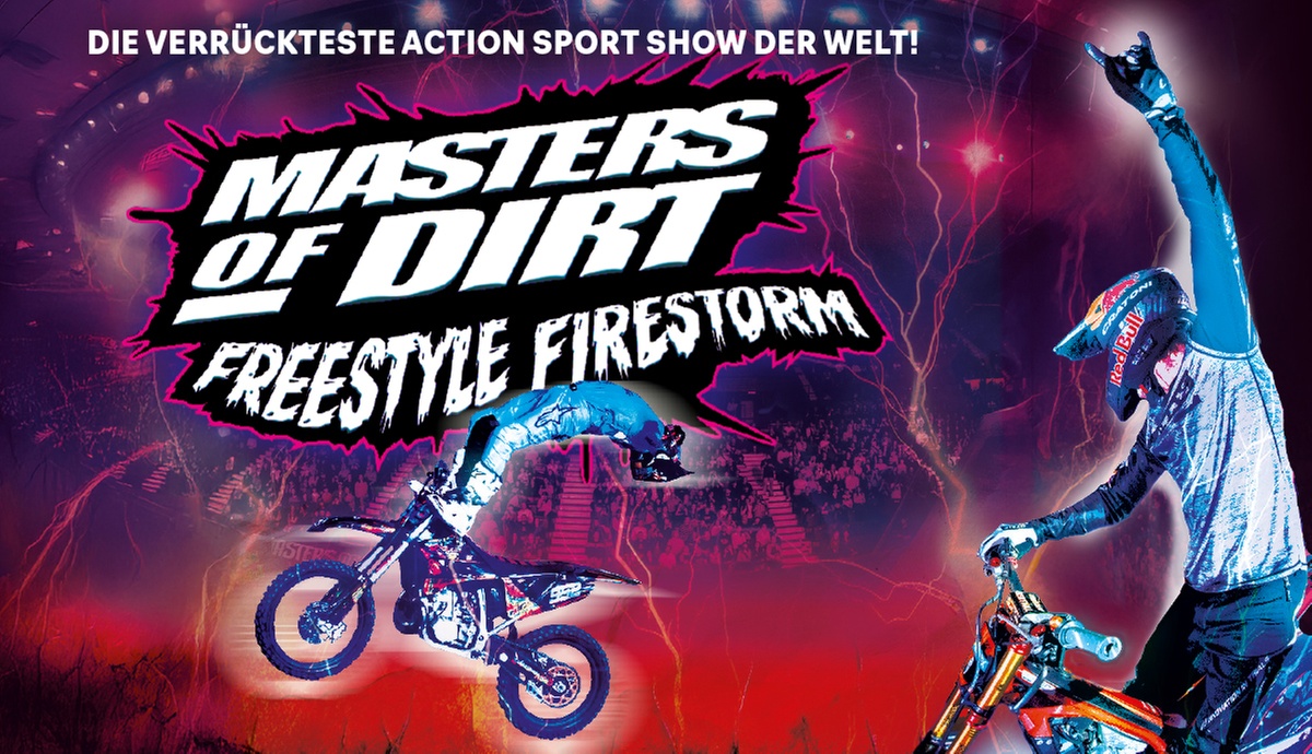 1 Ticket für Masters of Dirt am 04.04. um 13:30 oder 18:30 Uhr