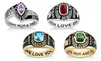 Up to 77% Off a Women's Custom Class Ring from Limogés Jewelry