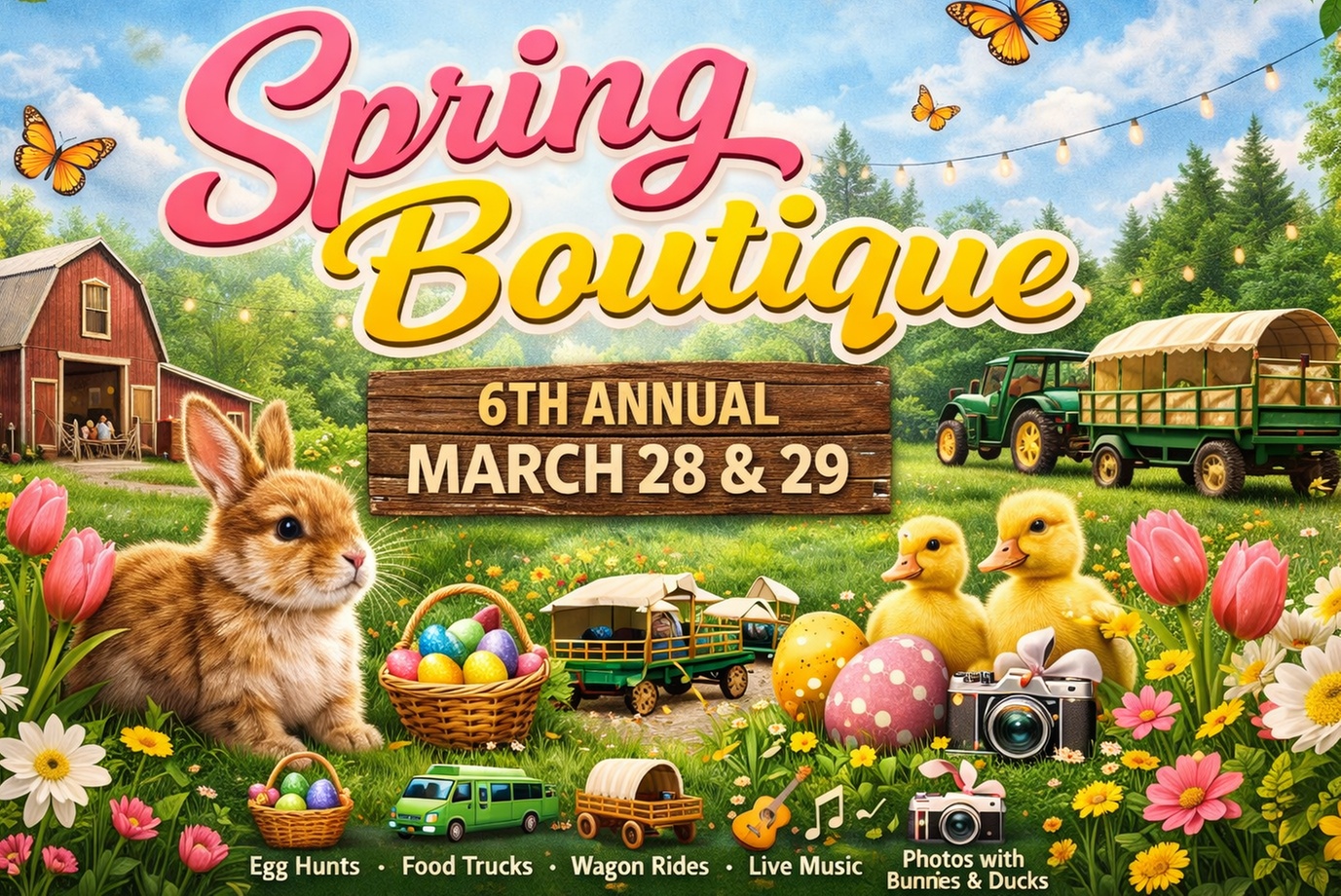 Tickets to 6th Annual Spring Boutique at Big Rock Creek for All-Ages