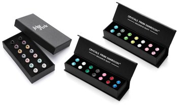 Geschenkbox mit Ohrsteckern mit Swarovski®-Kristallen oder Perle