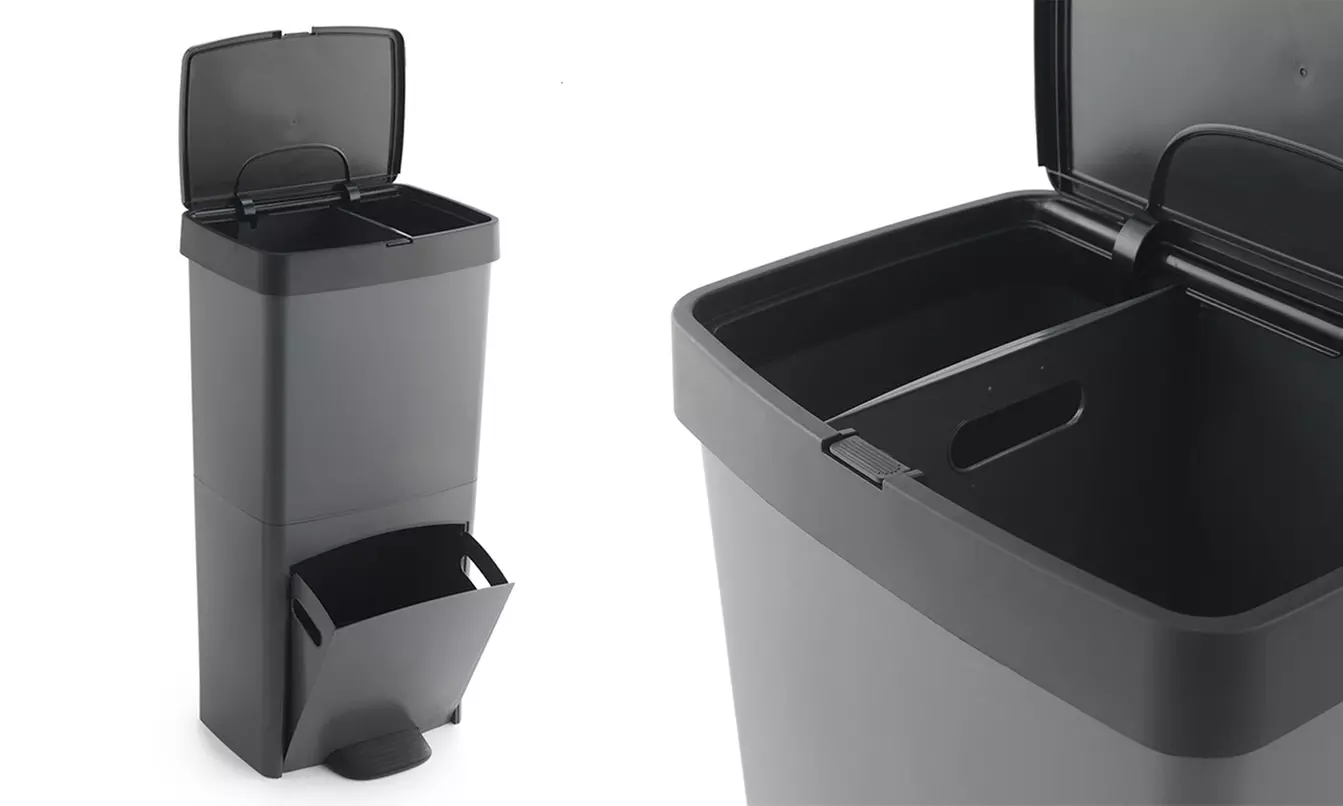 70L Recycling-Behälter mit Fußaktuato