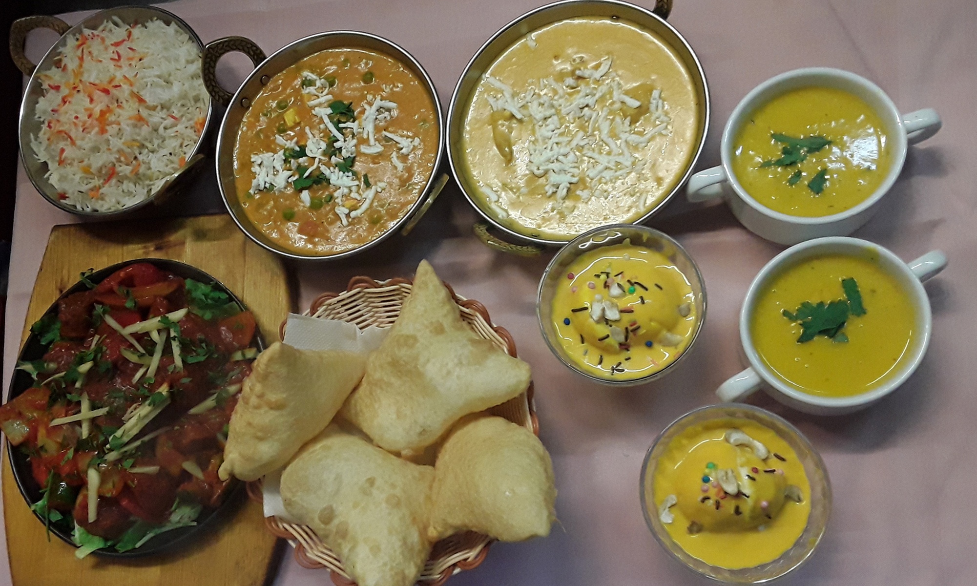 3-Gänge-Karahi-Menü zur Wahl für 1 oder 2 Personen