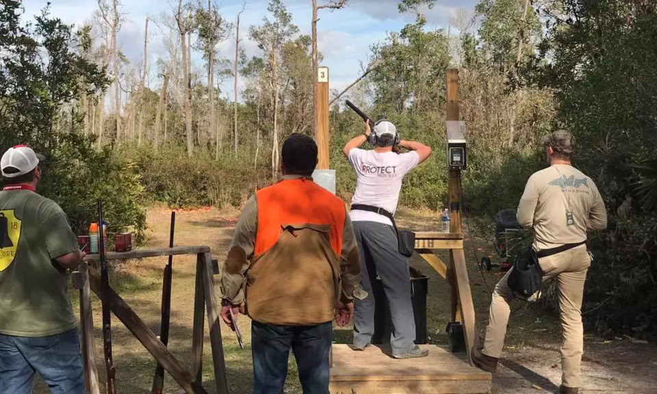 Amelia Shotgun Sports offers clay pigeon shooting packages with or without instruction for one person, up to 43% off
