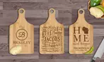 Custom Engraved Bamboo Cutting Board - Personalized Gift (Up to 50% Off)