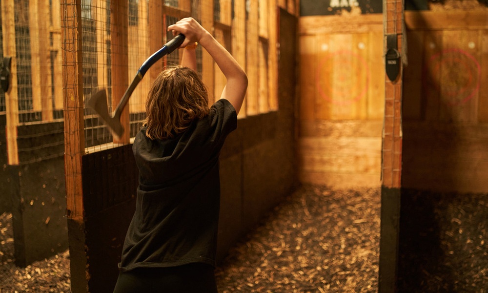 Exciting w/ 60-Min Axe Throwing Session w/ Private Lane for 2, 3 or 4