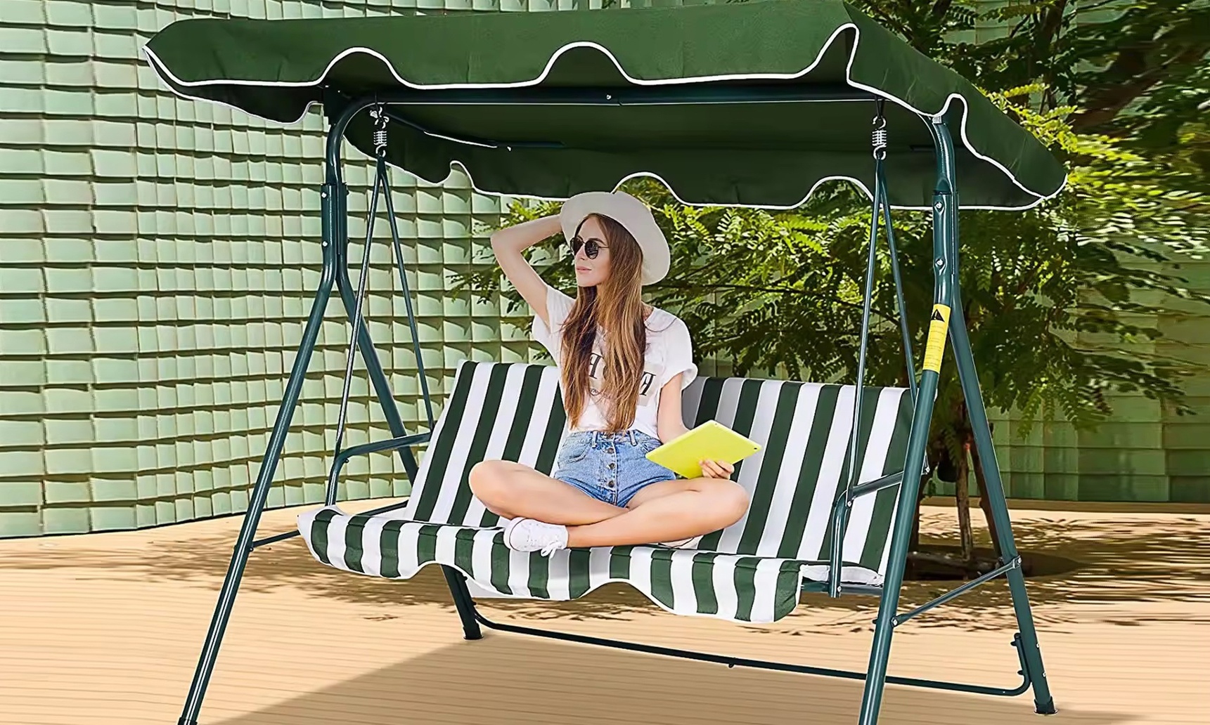 Dondolo Da Giardino 3 Posti