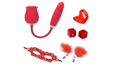 Up To 55 Off Five Piece Flaming Rose Sex Toy Set Groupon