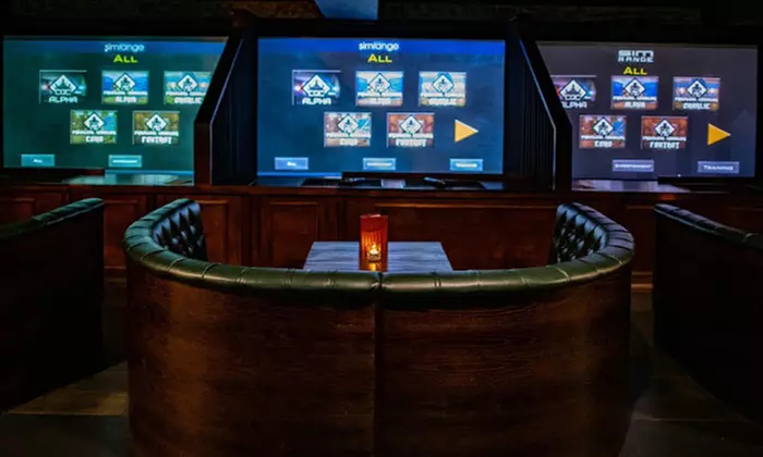 Shooting Simulator Thrill with Drinks for 2 or 4 Guests