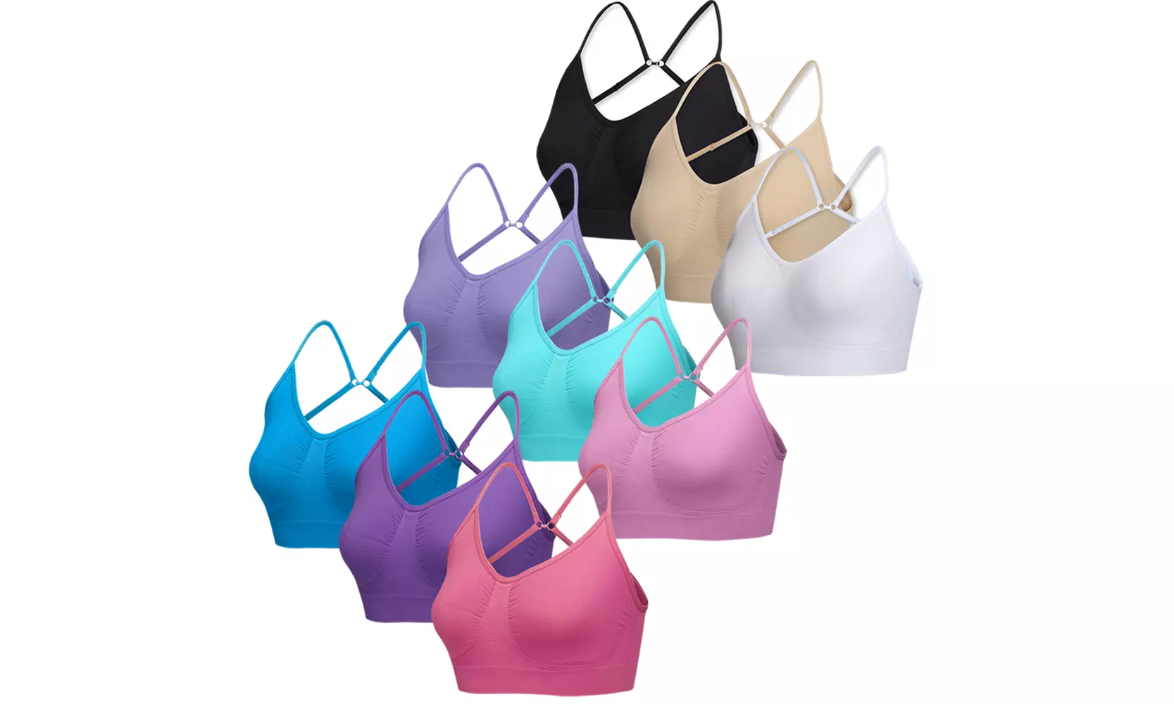 Blu Apparel 3er-Pack nahtlose BHs