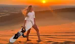 Abu Dhabi Desert Safari w/ Central/Home or Hotel Pickup, Dinner & More