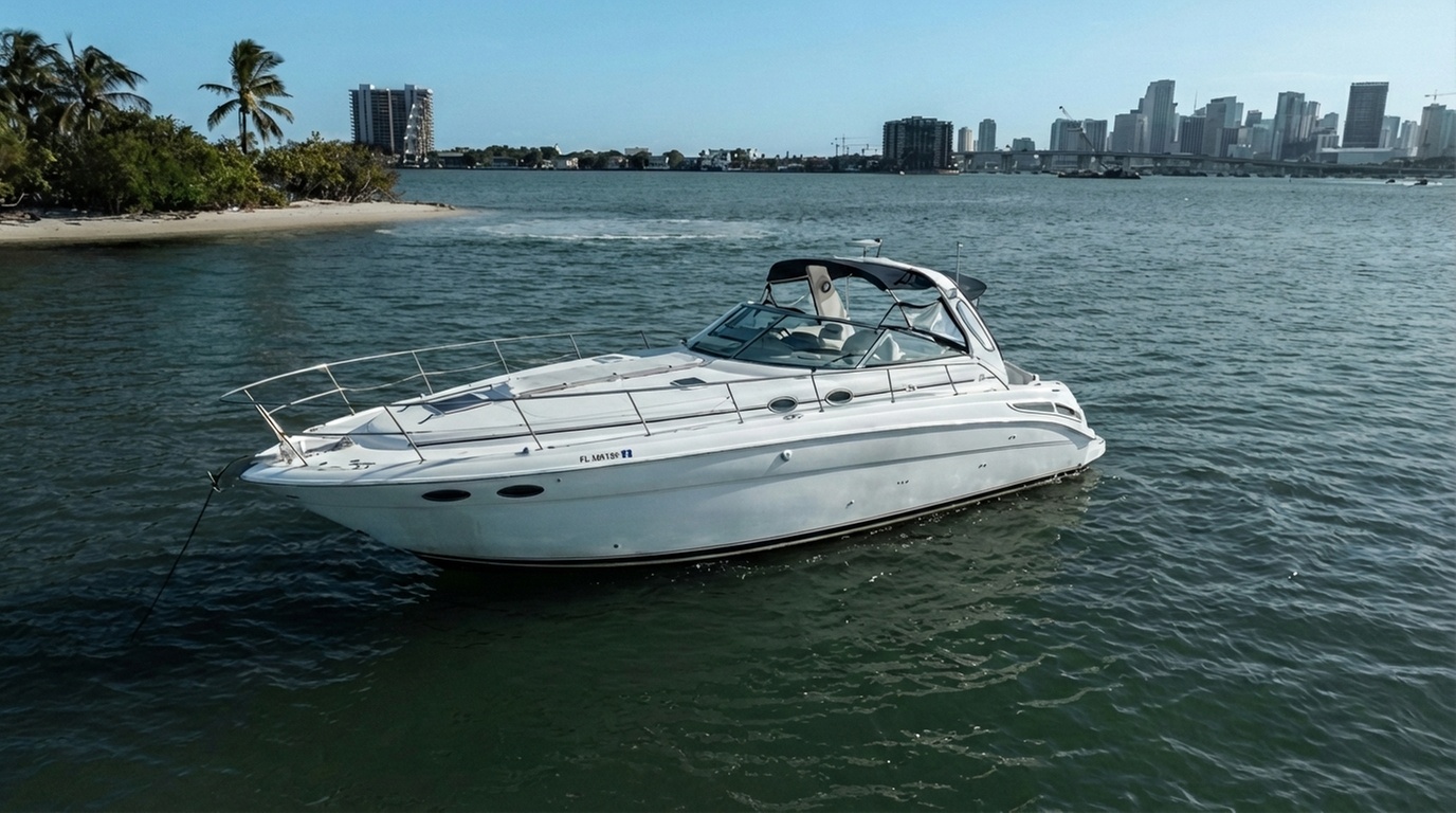 Luxury Yacht Tour for 13 Guests – Downtown Miami Sunset & Skyline