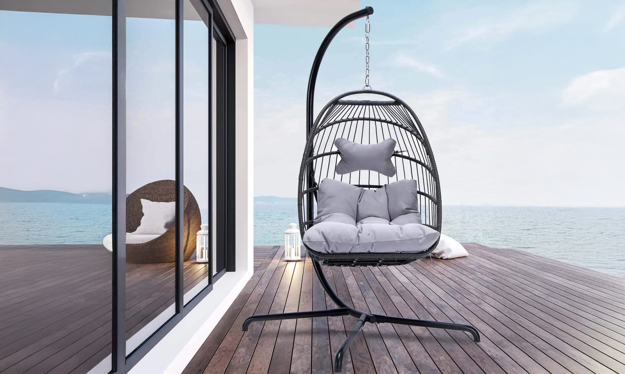 Sedia a dondolo sospesa Annette