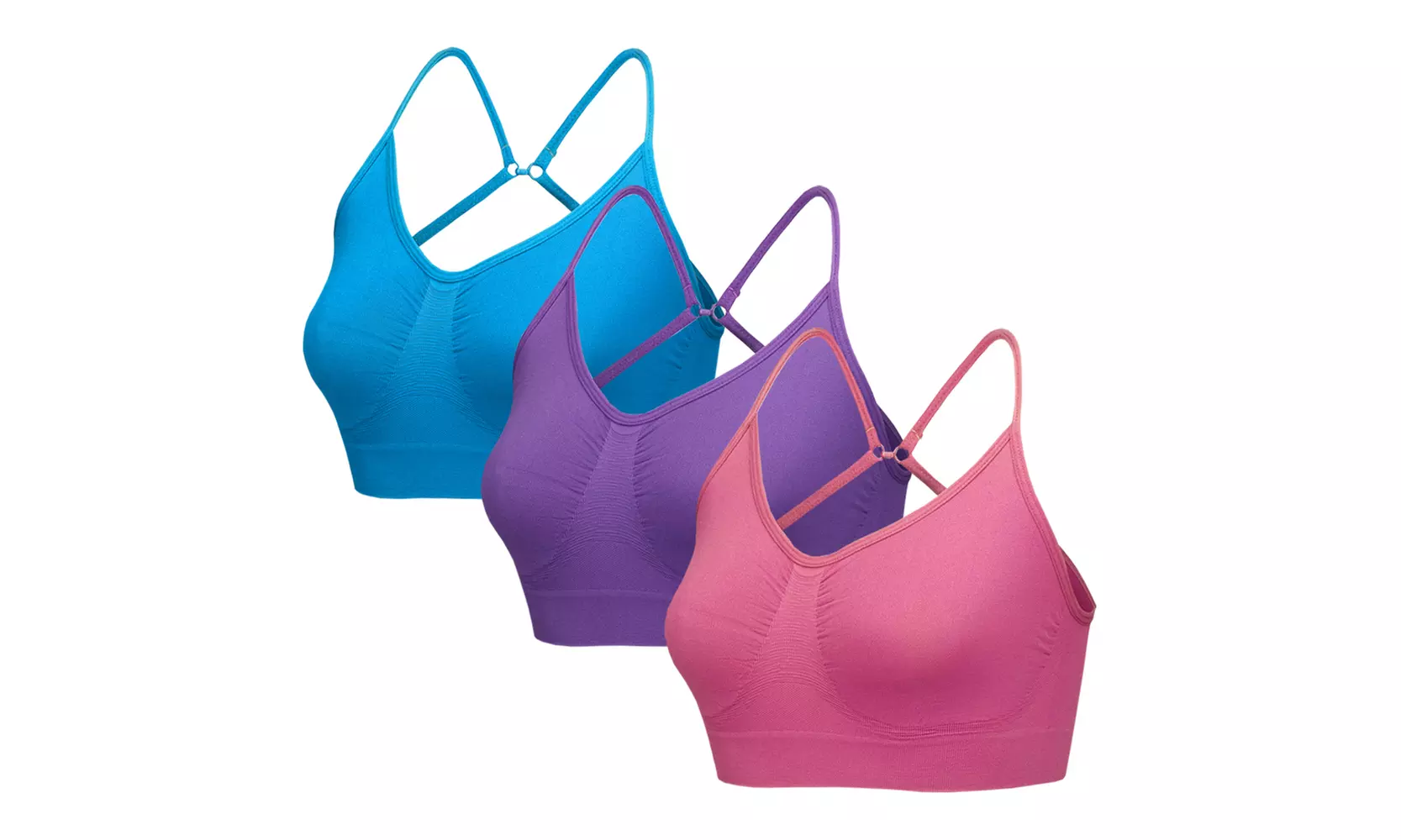 Blu Apparel 3er-Pack nahtlose BHs