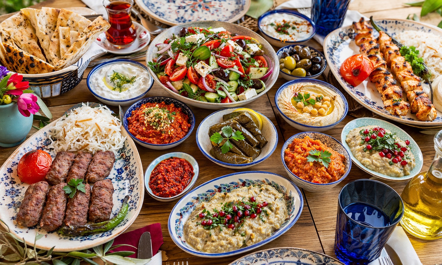Authentisches türkisches 3-Gänge-Menü nach Wahl für 1 bis 4 Personen