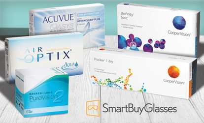 image for Online Order of Contact Lenses from SmartBuyGlasses.com (50% Off)
