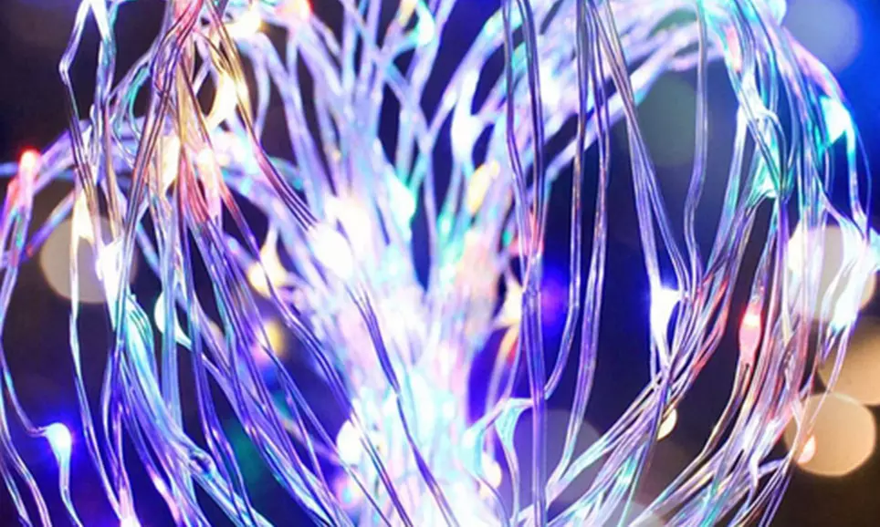 Up to 10m of 100 LED Button String Lights