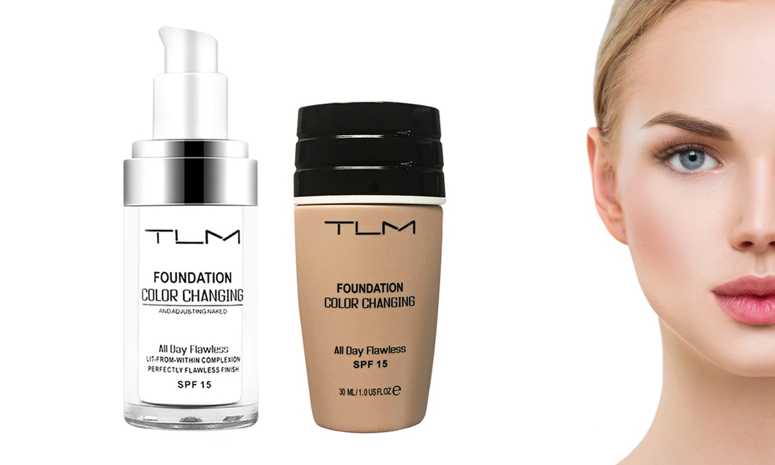 One or Two TLM Colour-Changing Foundations 30ml