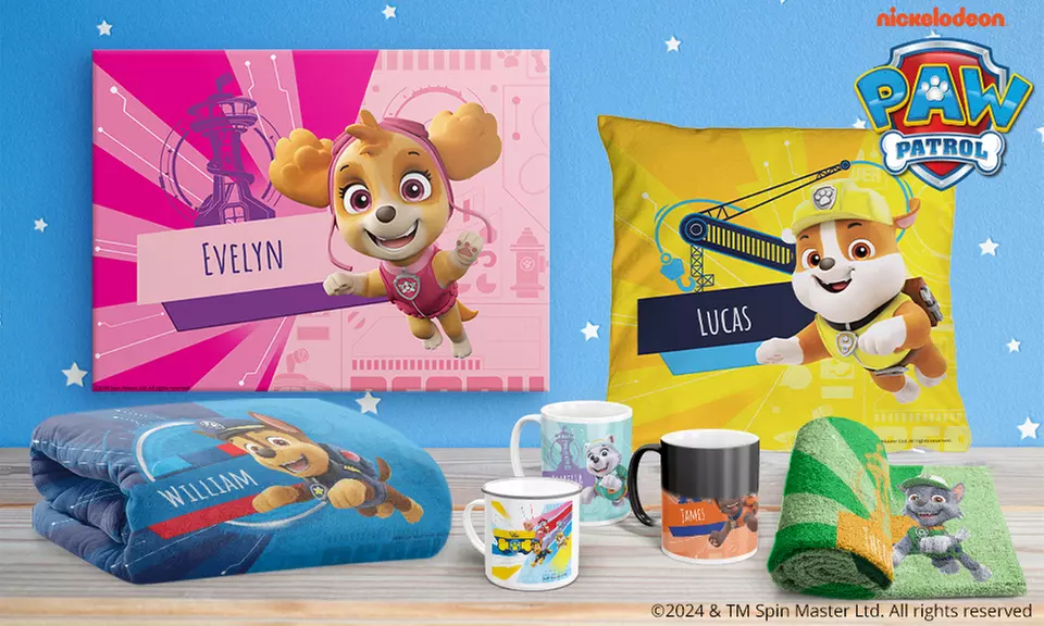 Personalisierte Produkte von Paw Patrol