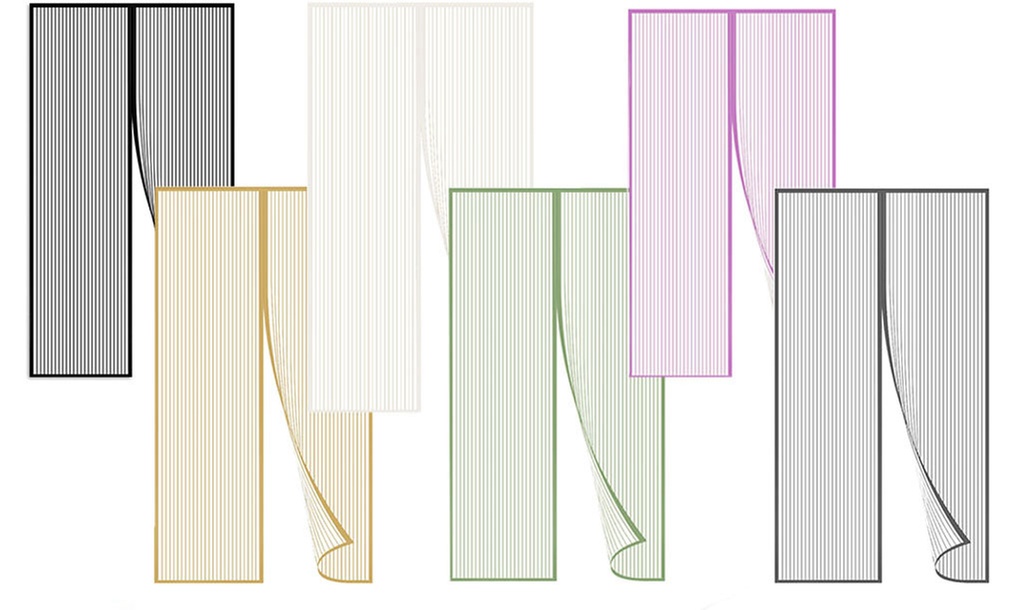 Zanzariera magnetica universale con chiusura calamitata al passaggio