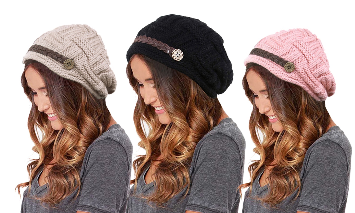 1x oder 2x Damen-Beanie-Mütze