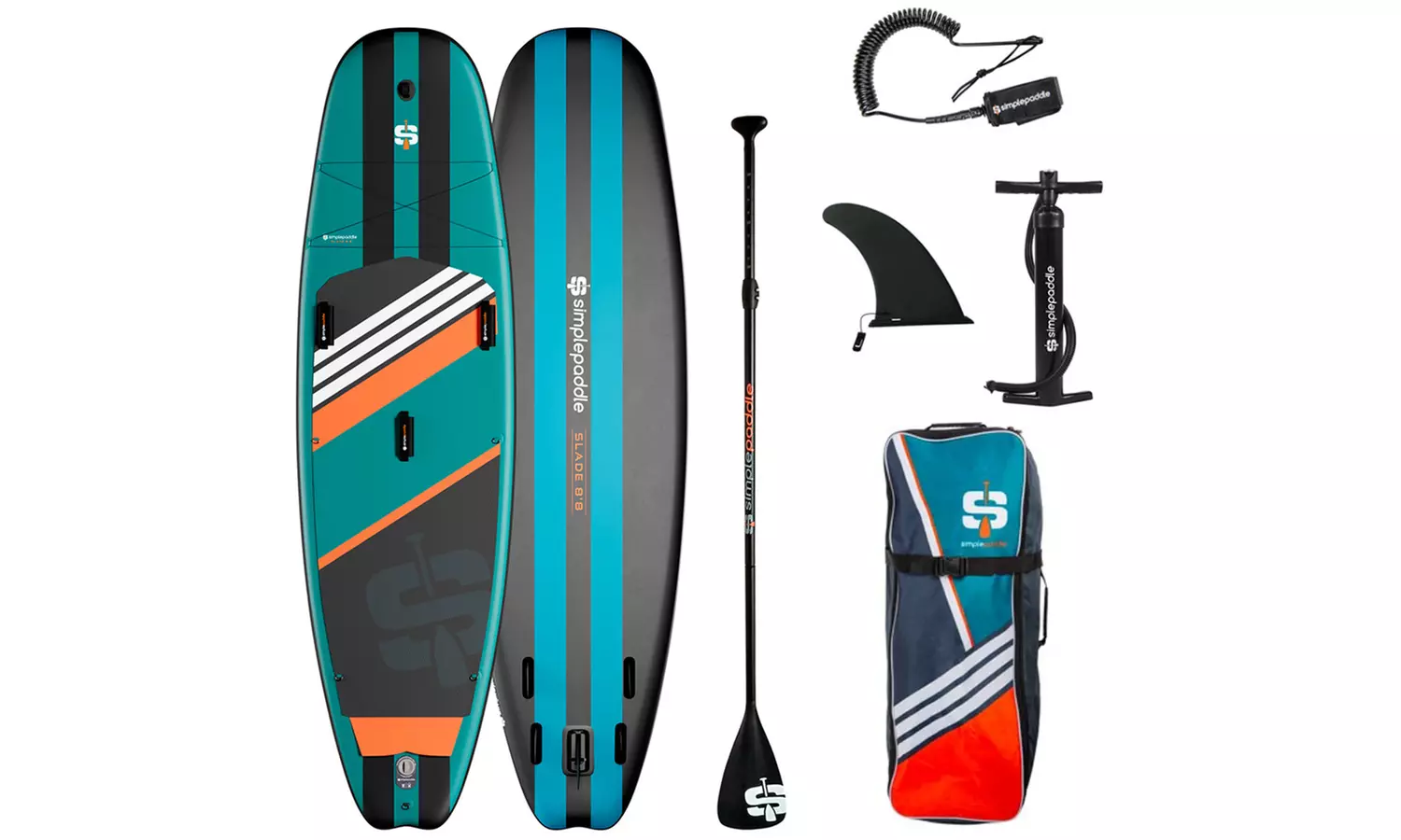 SIMPLE-PADDLE aufblasbares Stand-Up-Paddle-Brett oder Transporttasche