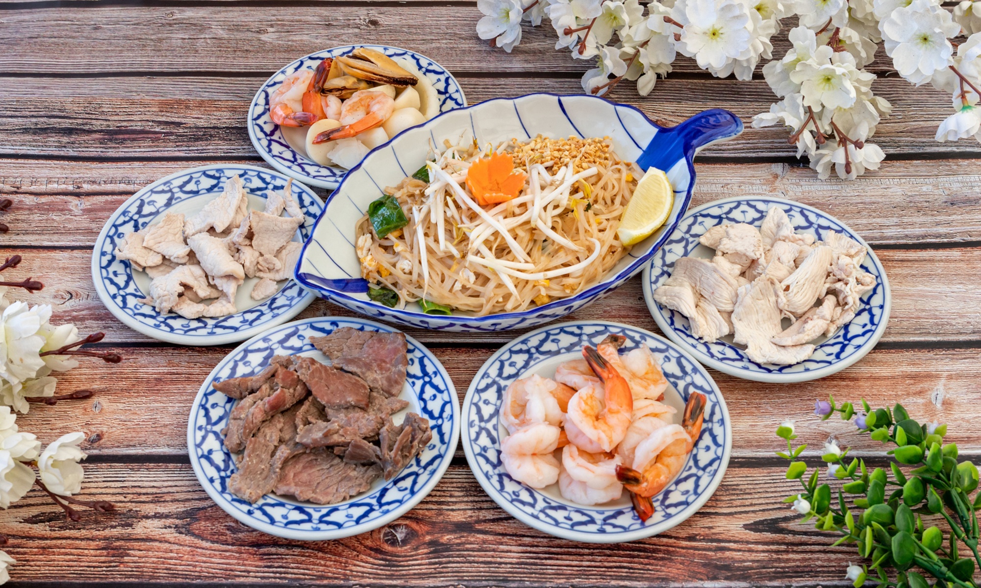 Thai Seafood Set Menu for Two People at Worongary Thai Restaurant