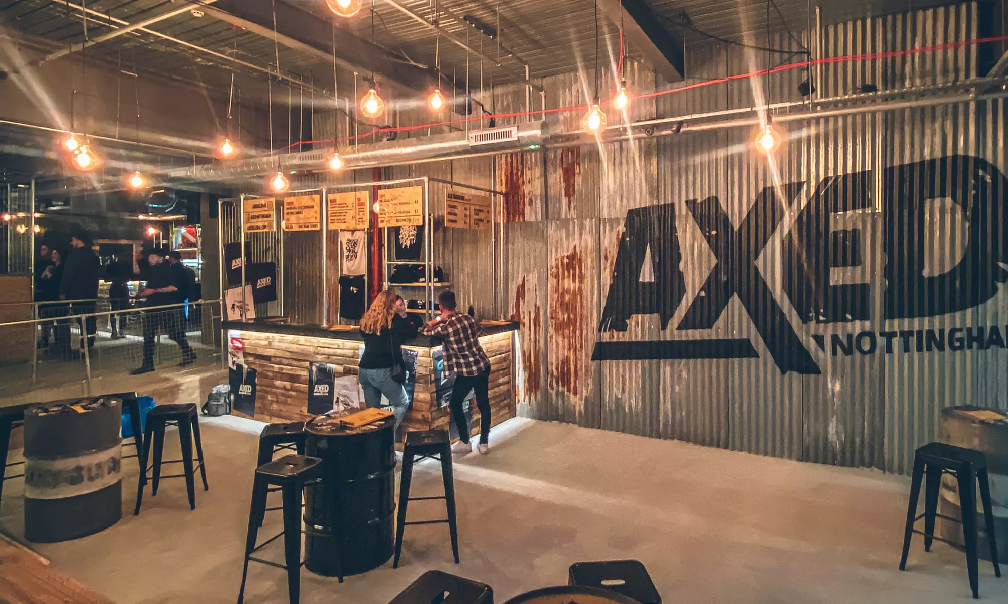 Axe Throwing with Smart Lanes, Touch-Screen Tab, & Expert Coaching