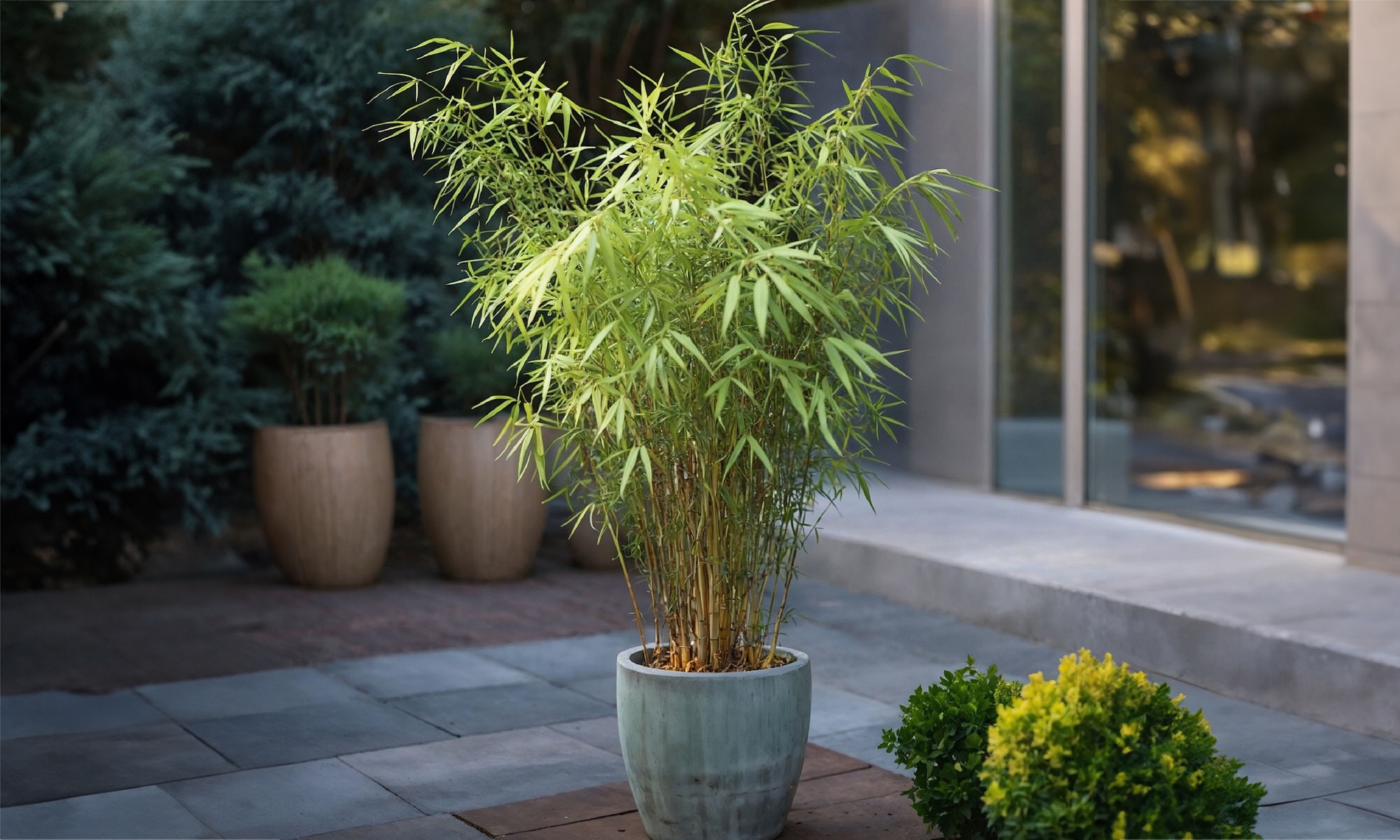 3x oder 6x Blauer Bambus