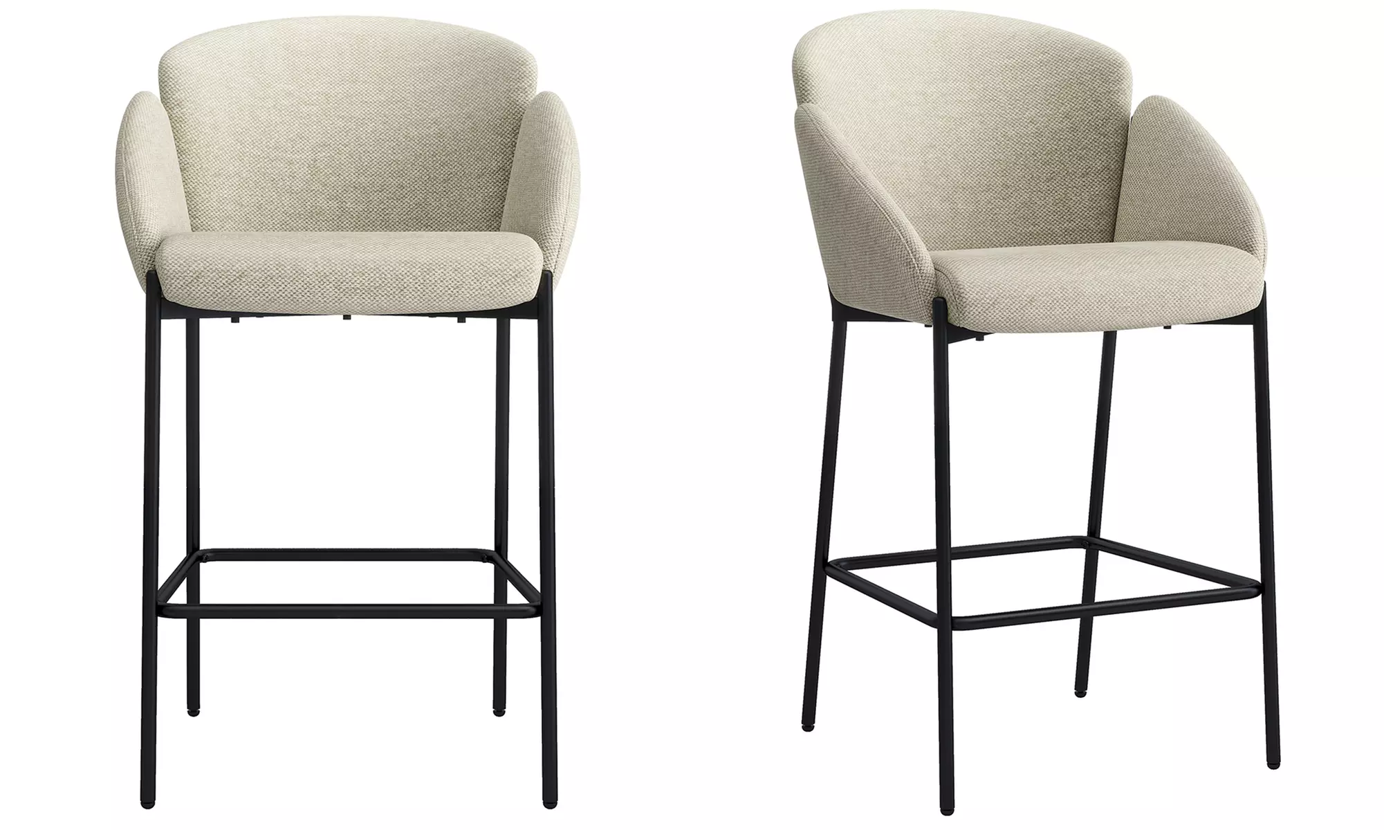 Lot de 2 chaises de bar "Candice" de Doosense