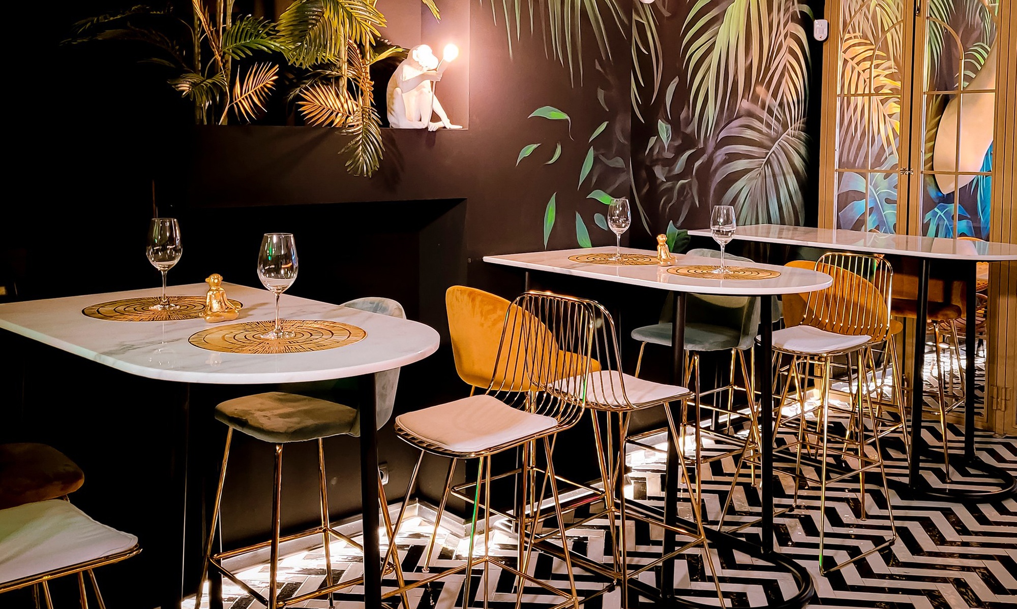 Menú Bioko de 3 tiempos, postre y bebida para 2 o 4 personas