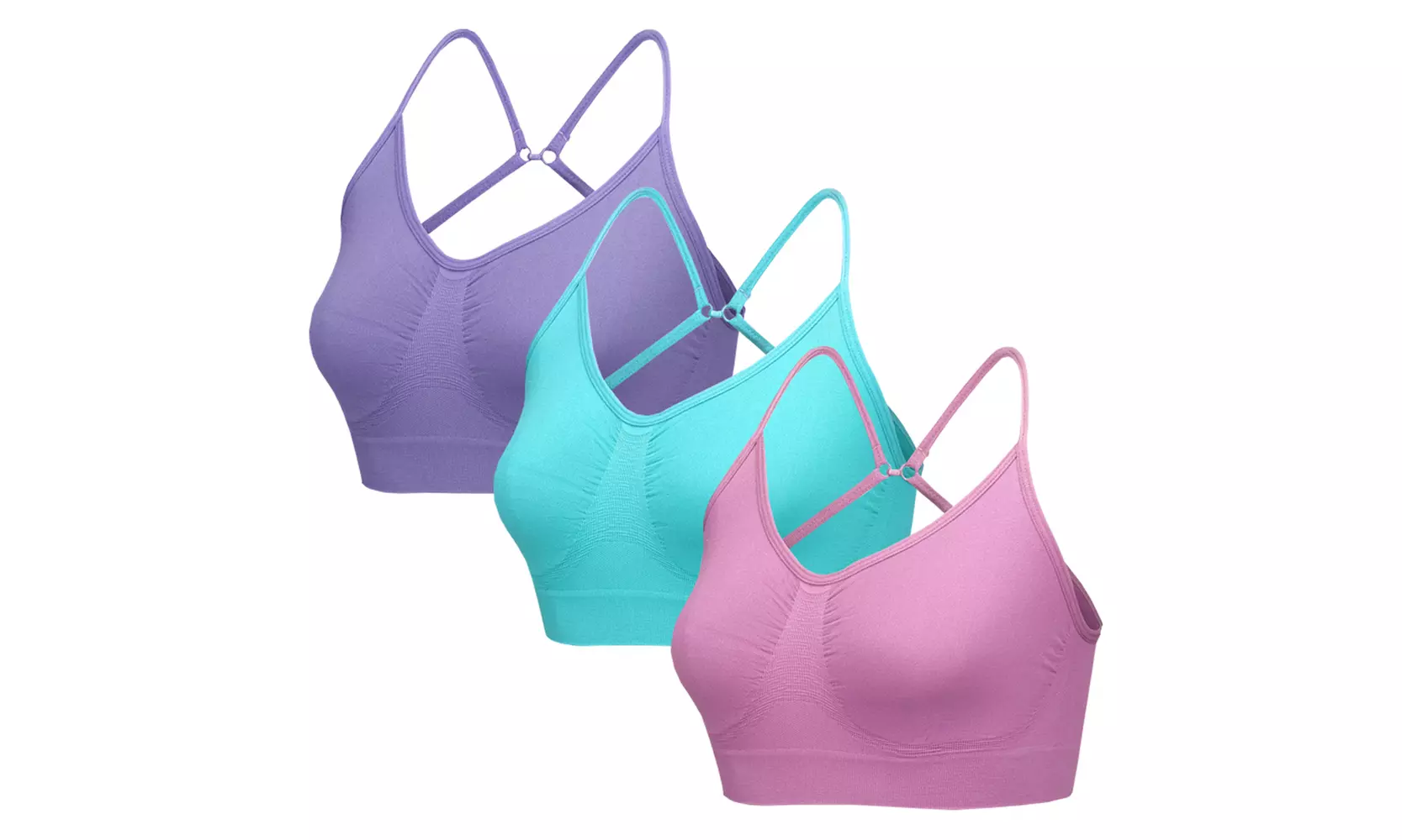 Blu Apparel 3er-Pack nahtlose BHs