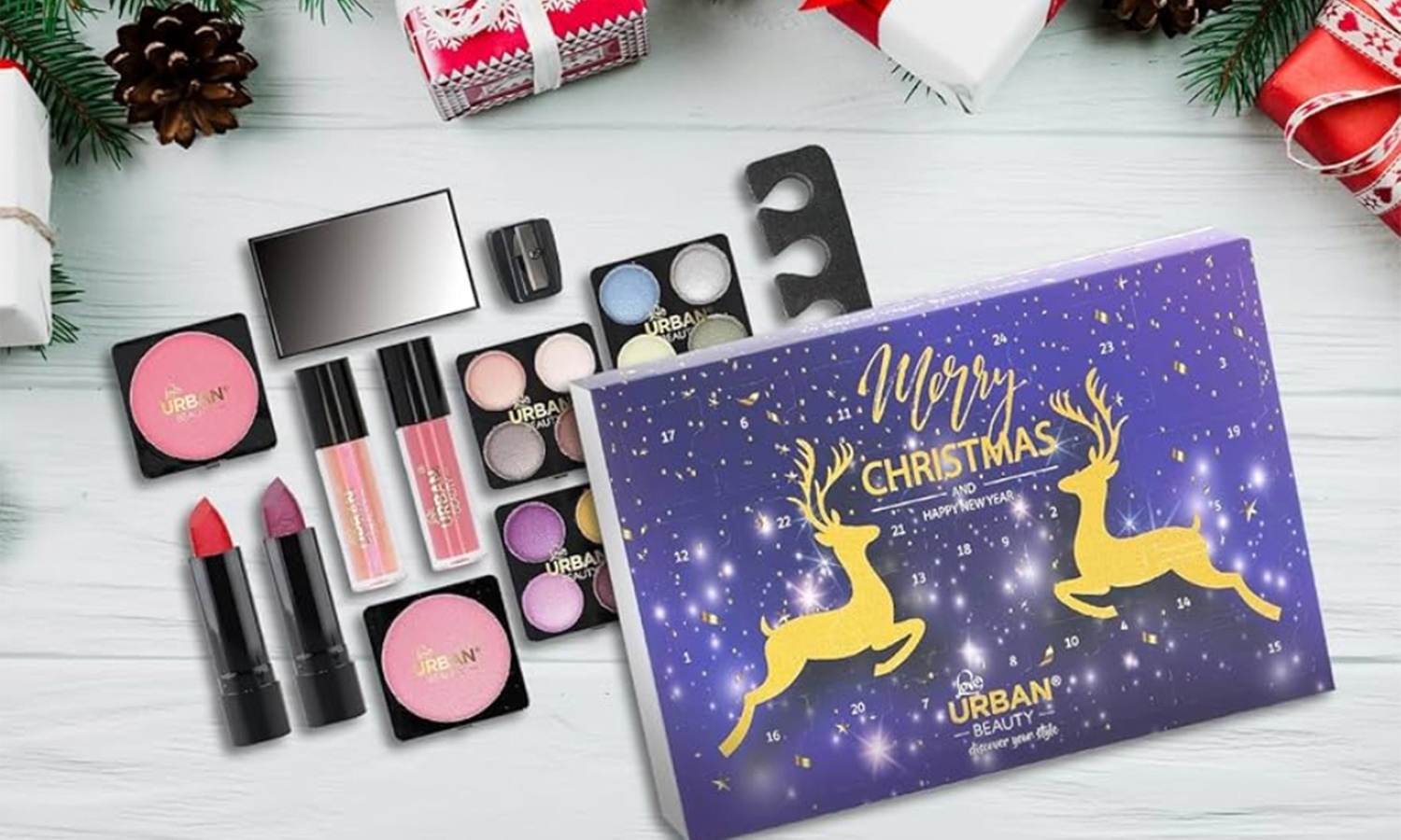 24-Day Xmas Cosmetics Love Urban Beauty Vegan Makeup Advent Calendar