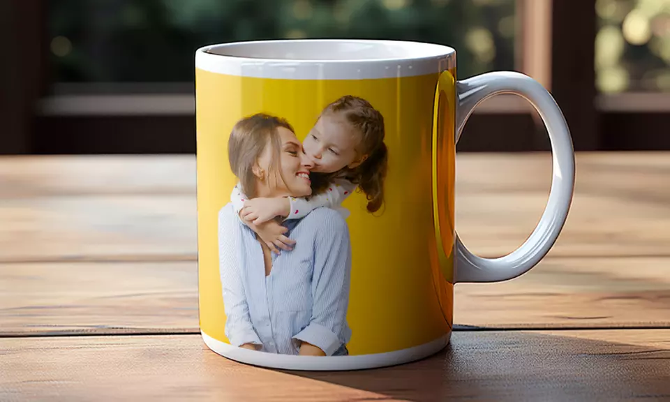 ¡Eleva tus mañanas! Taza personalizable con foto de estilo a elegir