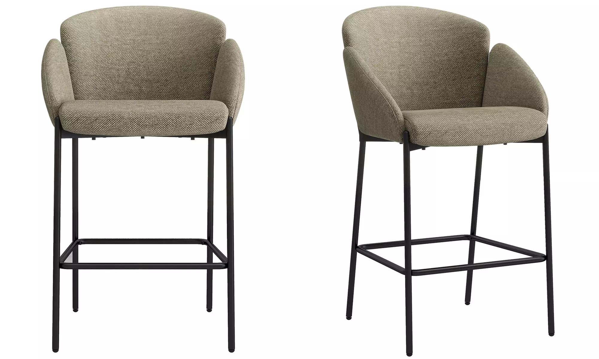 Lot de 2 chaises de bar "Candice" de Doosense