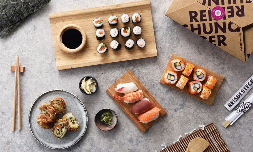 Sushi Set für 4 Personen Reishunger Groupon