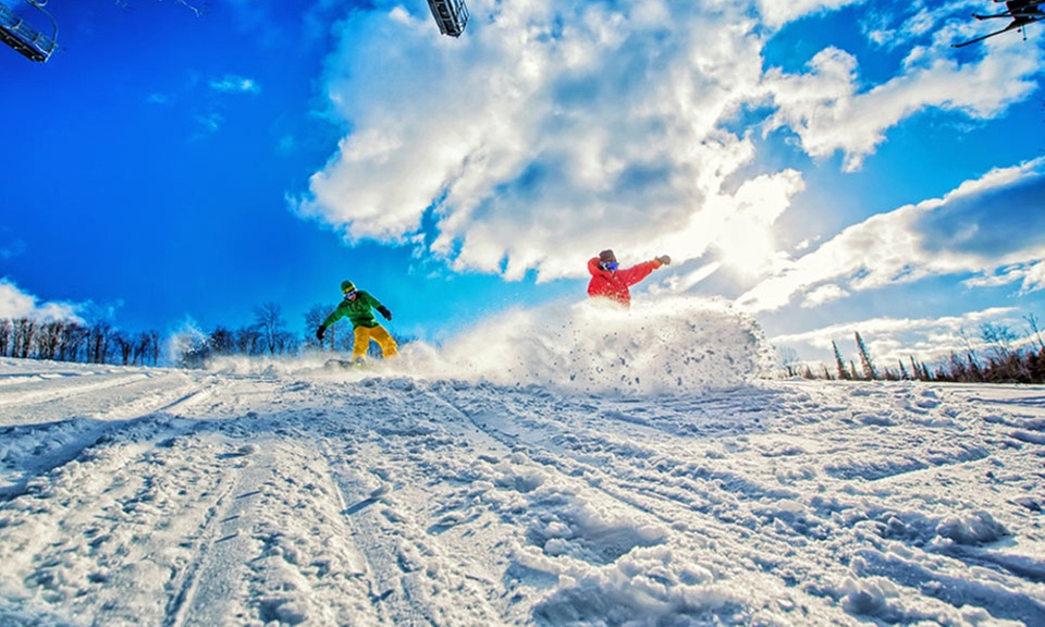 Snowy getaway with ski runs, tubing, cross-country trails & spa