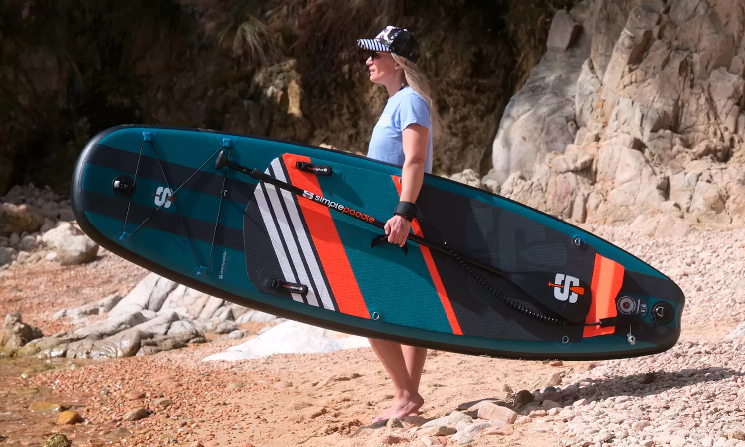 SIMPLE-PADDLE aufblasbares Stand-Up-Paddle-Brett oder Transporttasche