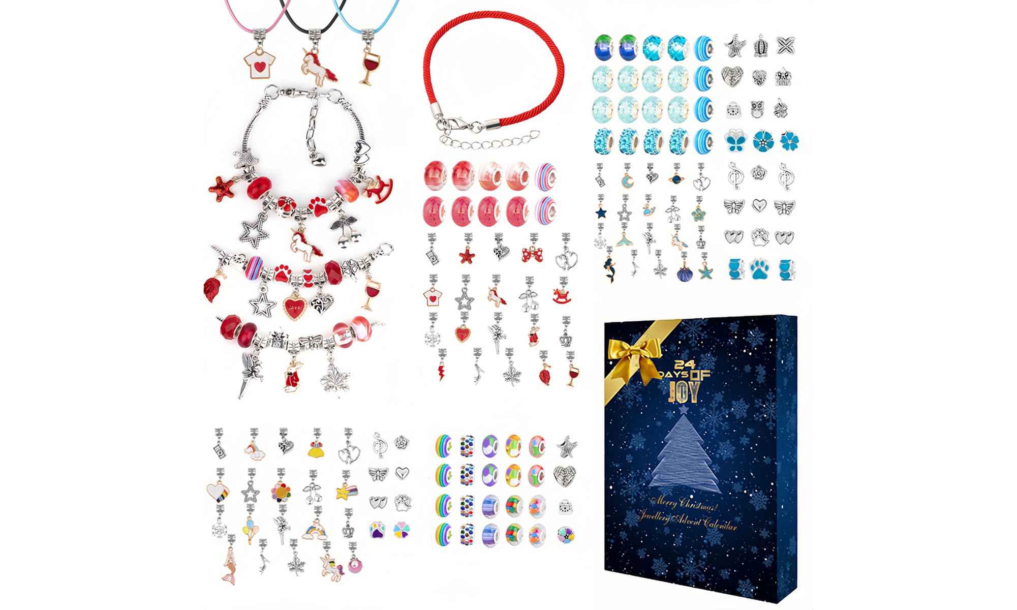 Calendario de Adviento con una pulsera