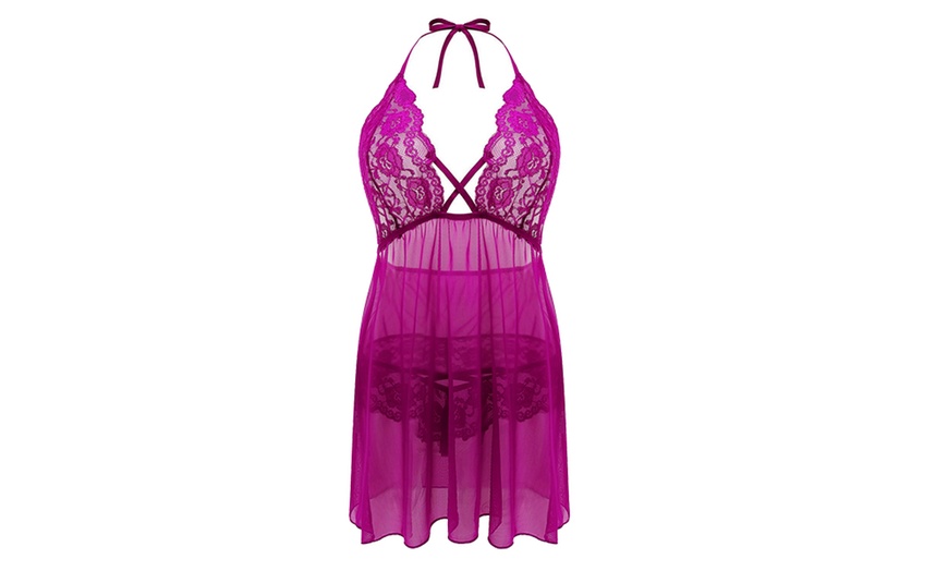 Women S Babydoll Lingerie Set Groupon