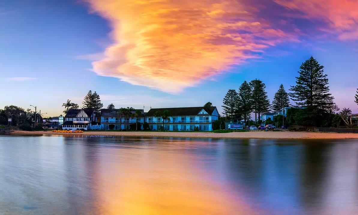 Terrigal: Lake Front or Family Room Stay with Parking, Wi-Fi & More