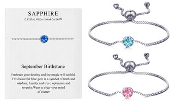 Philip Jones Armband mit Geburtsstein mit Swarovski®-Kristallen