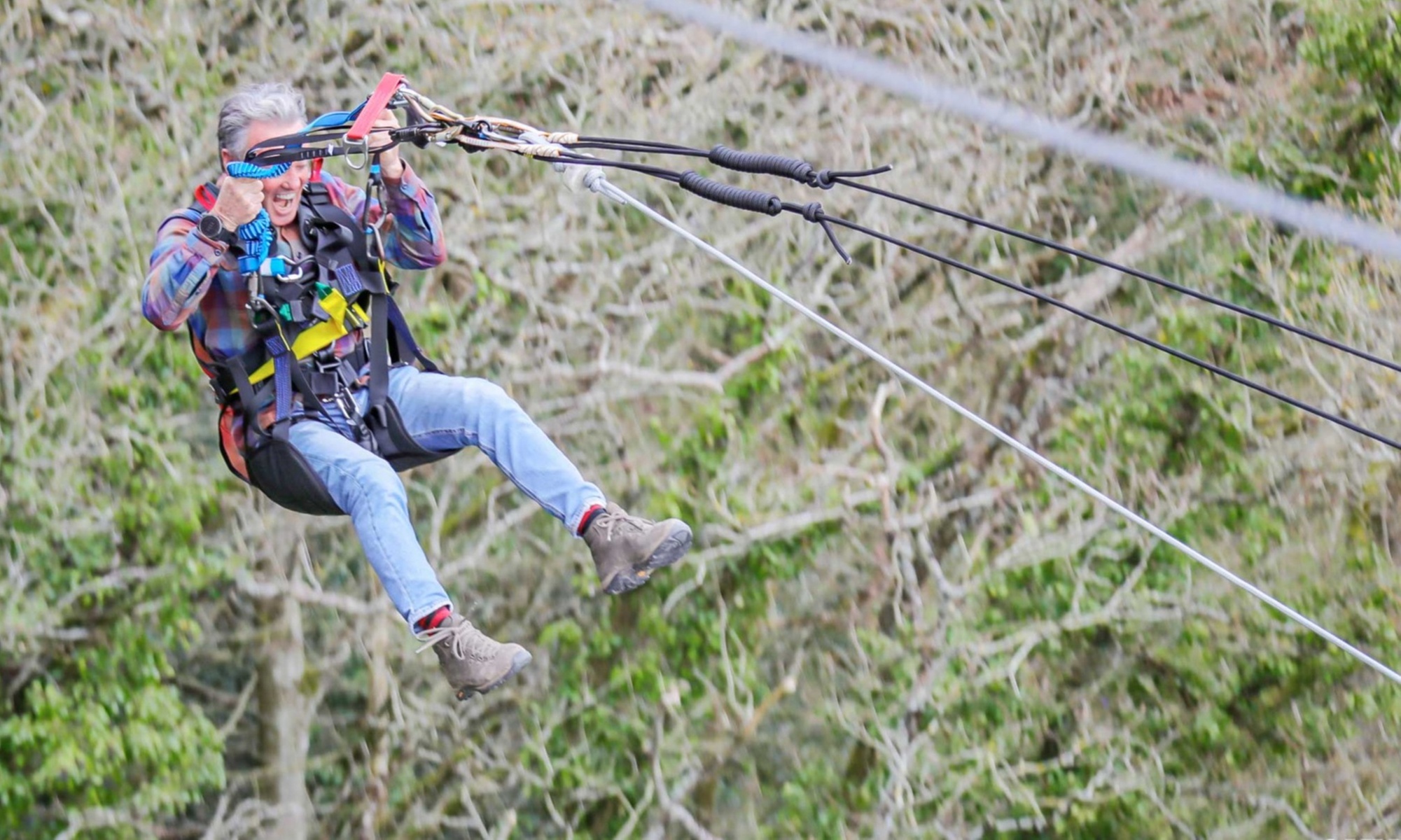 Saut pendulaire sur corde avec SKYPARK Normandie by AJ HACKETT