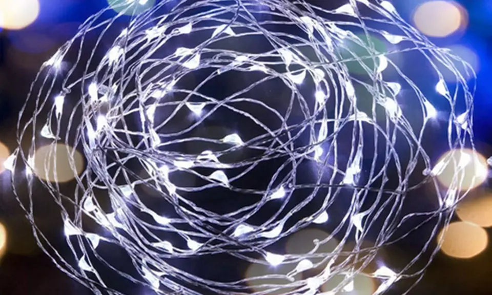 Up to 10m of 100 LED Button String Lights