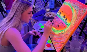 Up to 48% Off UV Glow Paint and Sip Sessions at Wesley Taylor Art Studios