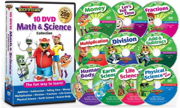 Rock N Learn Math Science DVDs Groupon Goods