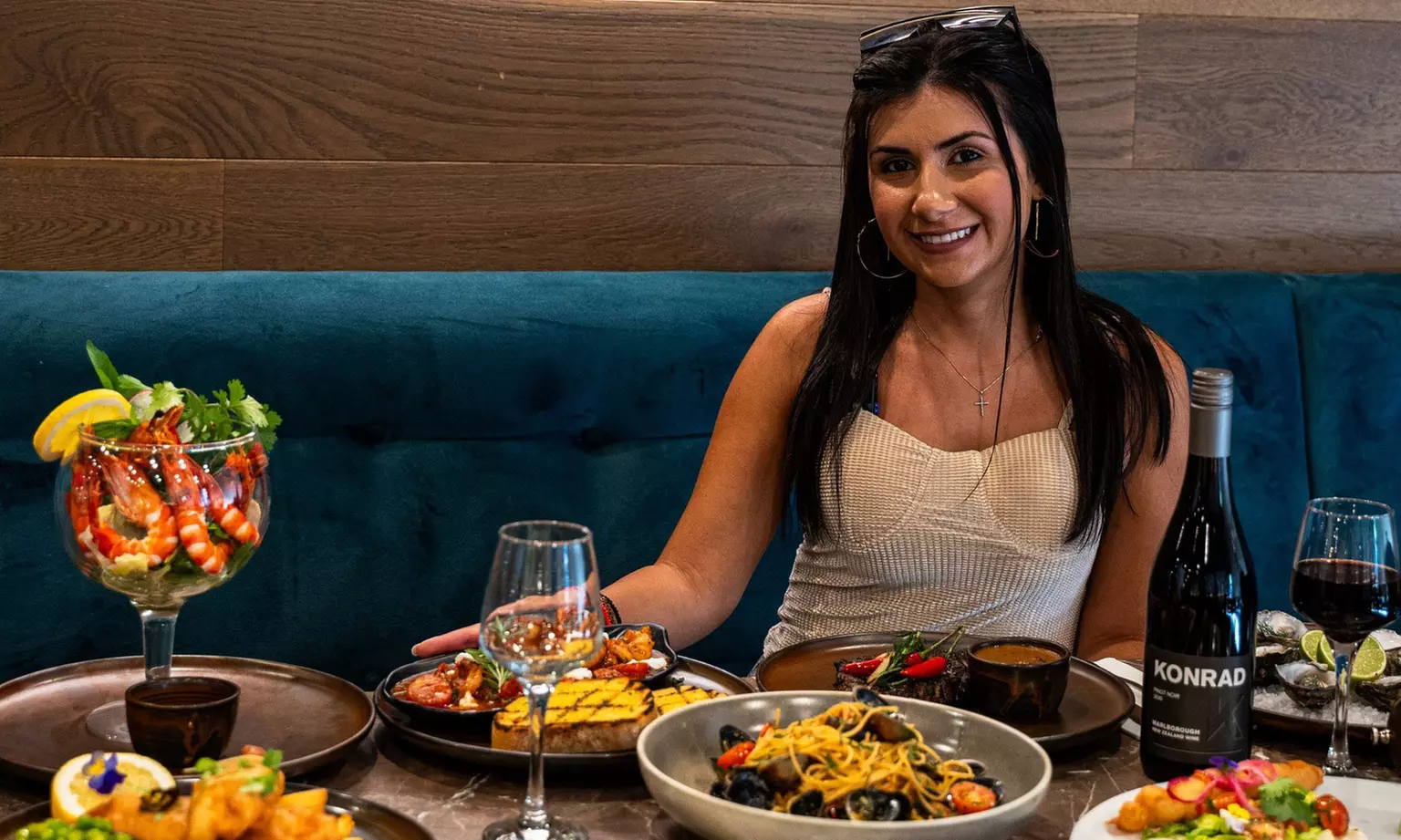 Premium 2 Course Seafood Platter & wine at Neyvine Seafood & Grill