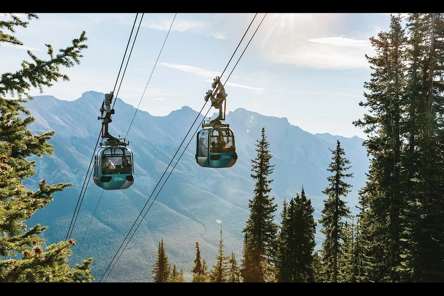 Experience Banff Gondola, Hot Springs & 3 Lakes Tour for 1 or 2 People