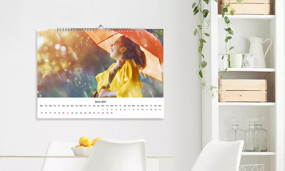 Votre année en images : calendrier personnalisé avec PhotoGifts